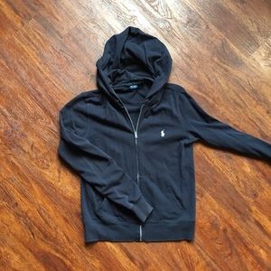 Ralph Lauren Navy Hoodie ZIP UP